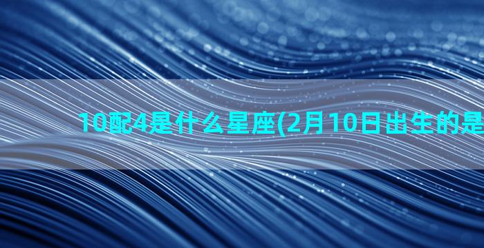 10配4是什么星座(2月10日出生的是什么星)