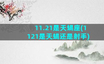 11.21是天蝎座(1121是天蝎还是射手)