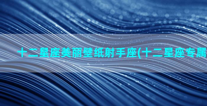 十二星座美丽壁纸射手座(十二星座专属星空壁纸)