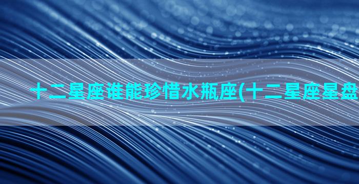 十二星座谁能珍惜水瓶座(十二星座星盘查询分析)