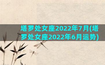 塔罗处女座2022年7月(塔罗处女座2022年6月运势)