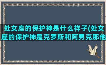 处女座的保护神是什么样子(处女座的保护神是克罗斯和阿男克那他们两个长什么样)