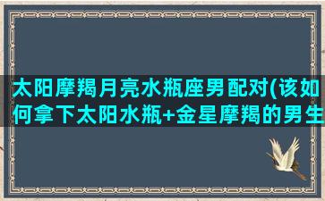 太阳摩羯月亮水瓶座男配对(该如何拿下太阳水瓶+金星摩羯的男生)