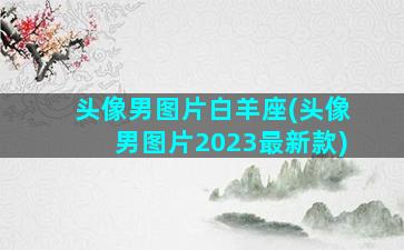 头像男图片白羊座(头像男图片2023最新款)