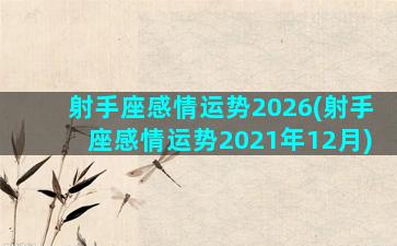 射手座感情运势2026(射手座感情运势2021年12月)