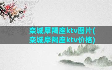 栾城摩羯座ktv图片(栾城摩羯座ktv价格)