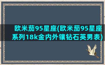 欧米茄95星座(欧米茄95星座系列18k金内外镶钻石英男表)