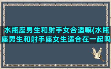 水瓶座男生和射手女合适嘛(水瓶座男生和射手座女生适合在一起吗)